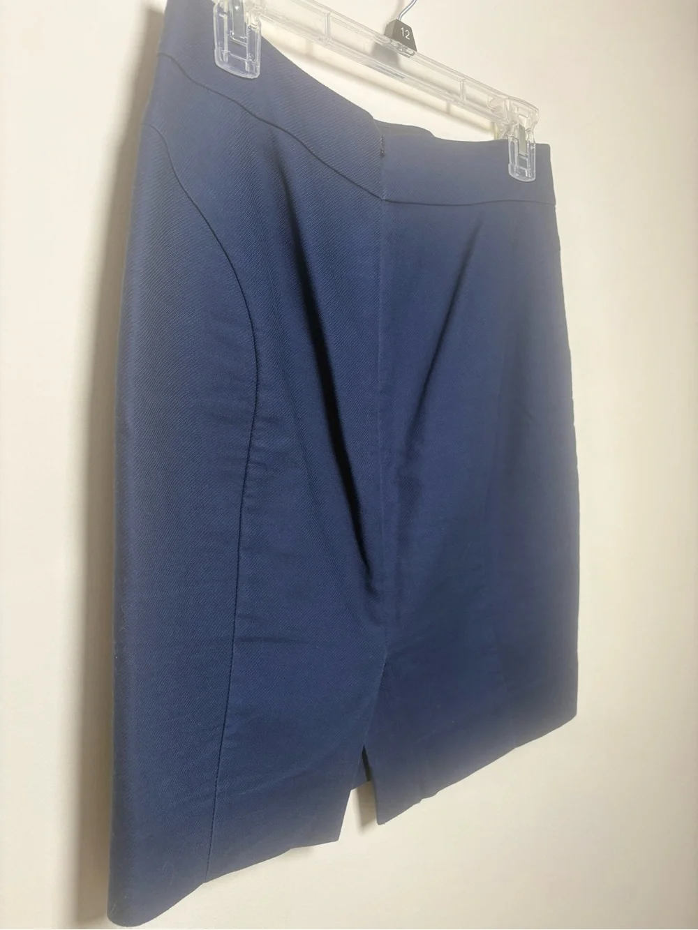 J. Crew Dark Navy Tailored Pencil Skirt